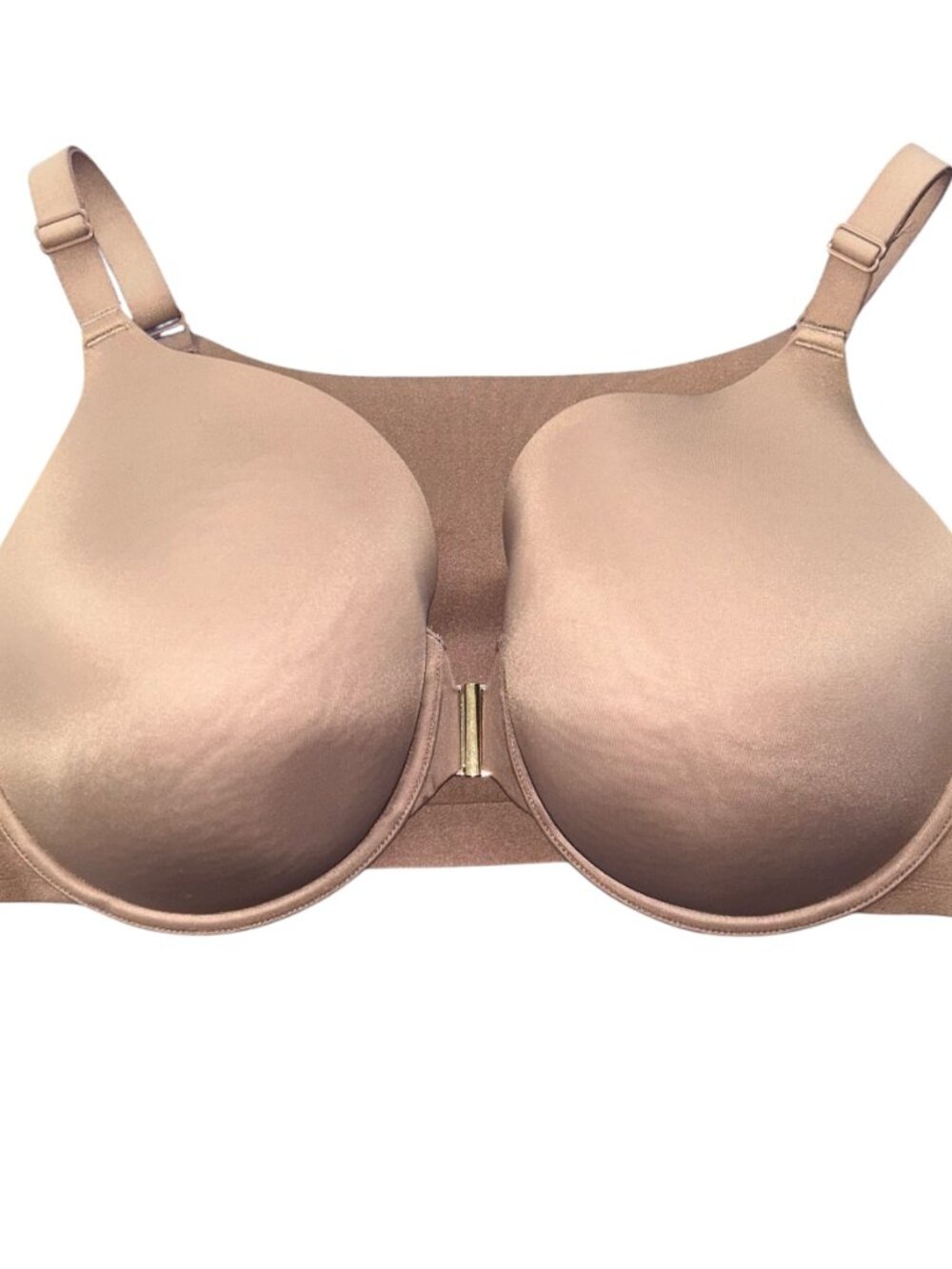 Cacique Front-Closure Smooth Full-Coverage Bra in Brown